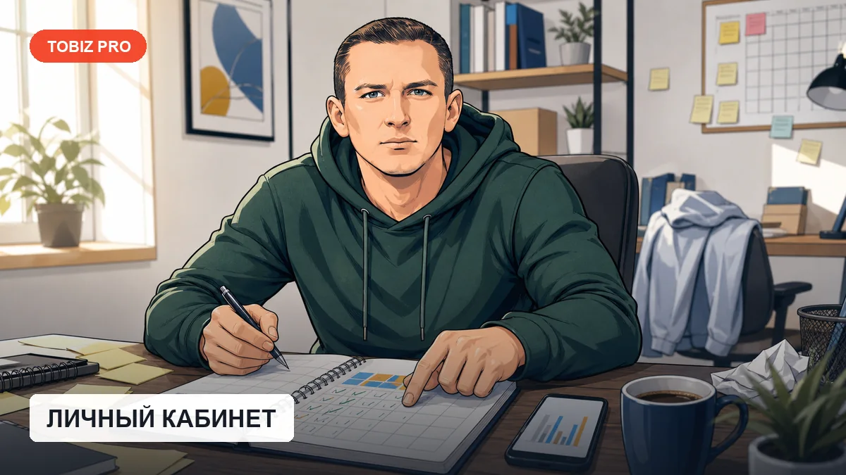 Владимир Олаев разбирает интерфейс личного кабинета